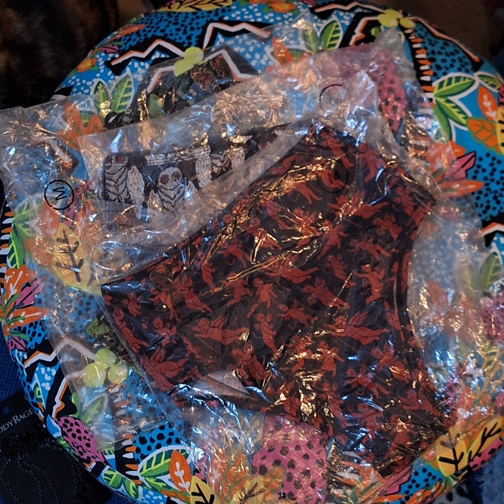 WICKED CLOTHING 3 Pairs Fun Patterned Cotton Panties, New In Packaging